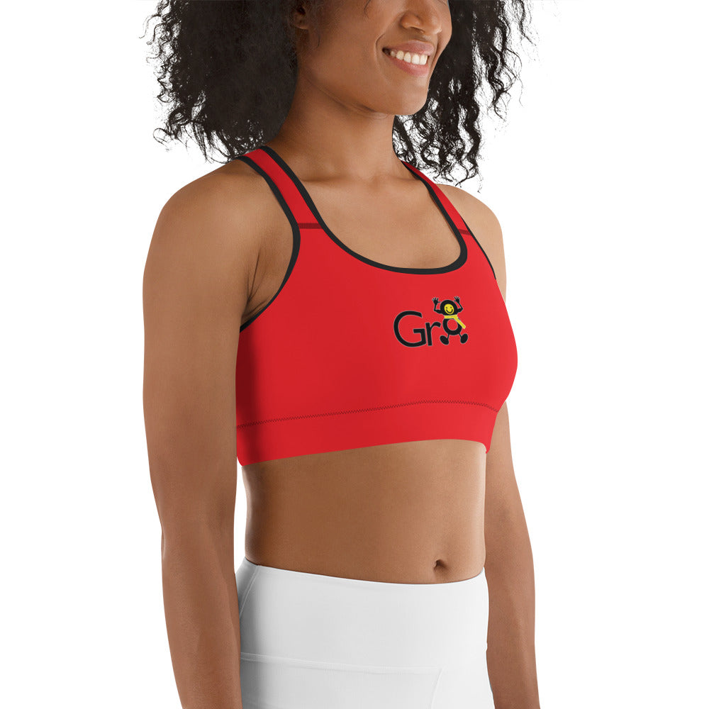 Gr8 - Red Sports bra – Grate Regeneration Eight